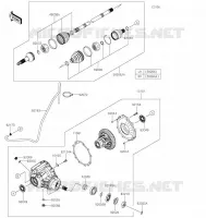 ARBRE DE TRANSMISSION AVANT pour Kawasaki MULE PRO-FXT 2021