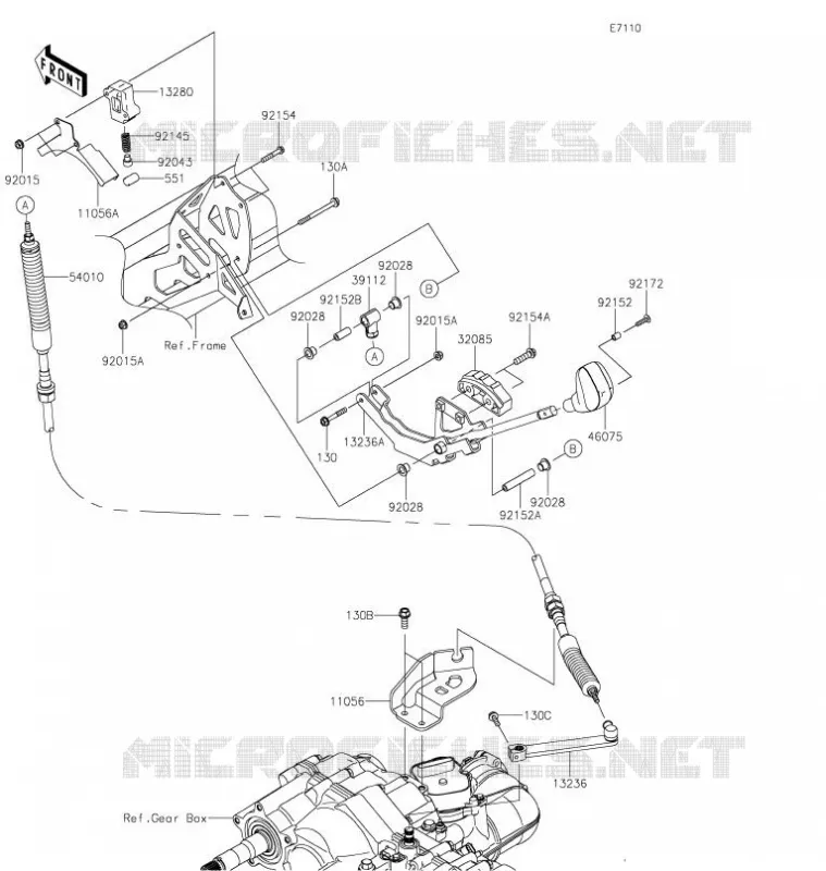 CONTROLE Kawasaki SSV 820 2021 MULE PRO-FXT  KAF820BMFNN