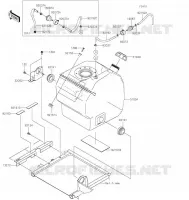 RESERVOIR CARBURANT pour Kawasaki MULE PRO-FXT 2021