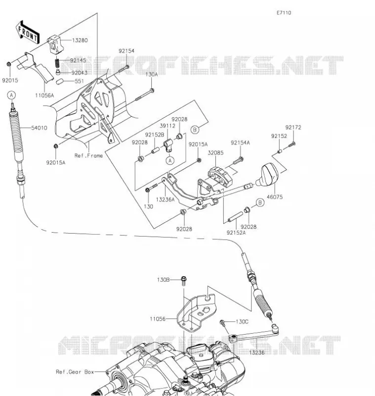 CONTROLE Kawasaki SSV 820 2021 MULE PRO-FX  KAF820EMFNN
