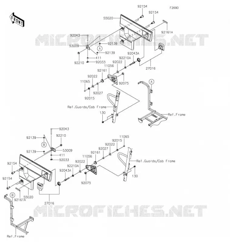 PORTE Kawasaki SSV 820 2021 MULE PRO-FX  KAF820EMFNN