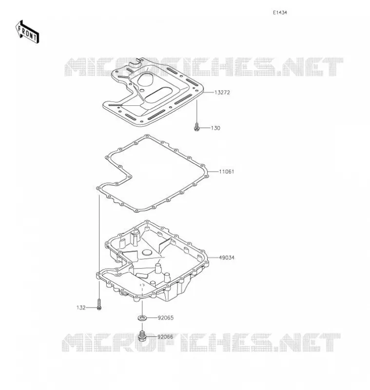 CARTER INFERIEUR Kawasaki SSV 1000 2021 TERYX KRX 1000  KRF1000AMFNN