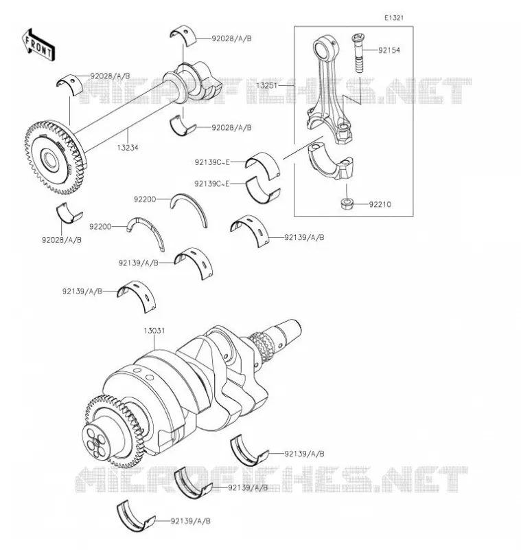 VILEBREQUIN Kawasaki SSV 1000 2021 TERYX KRX 1000  KRF1000AMFNN