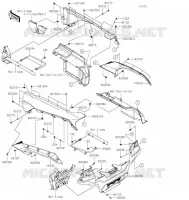 GARDE BOUE ARRI&Egrave;RE pour Kawasaki TERYX KRX 1000 2021