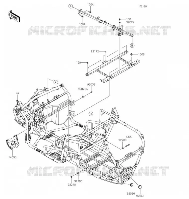 CADRE Kawasaki SSV 1000 2021 TERYX KRX 1000  KRF1000AMFNN