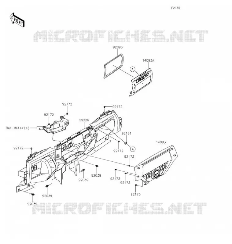 BOITE AVANT Kawasaki SSV 800 2021 TERYX  KRF800HMFNN