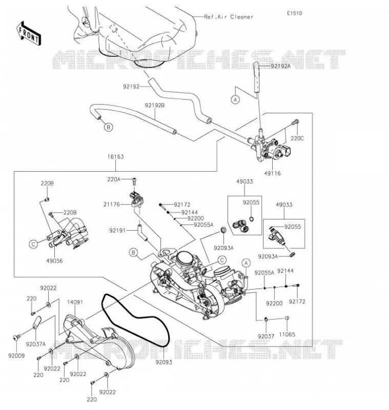 CARBU Kawasaki SSV 800 2021 TERYX  KRF800HMFNN
