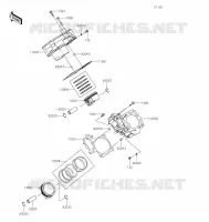 CYLINDRE/PISTON pour Kawasaki TERYX4 2021