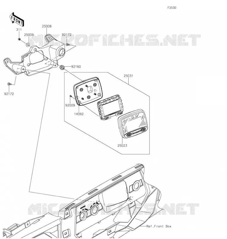 COMPTEURS Kawasaki SSV 800 2021 TERYX4  KRT800HMFNN