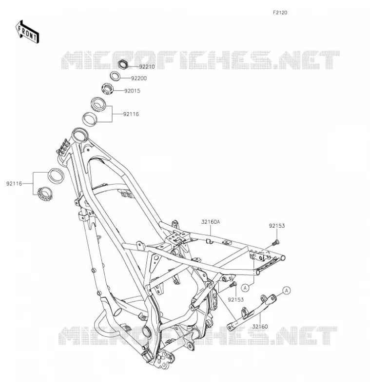 CADRE Kawasaki TOUT-TERRAIN 140 2021 KLX140  KLX140AMFNN