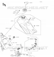 RESERVOIR CARBURANT pour Kawasaki KLX140G 2021