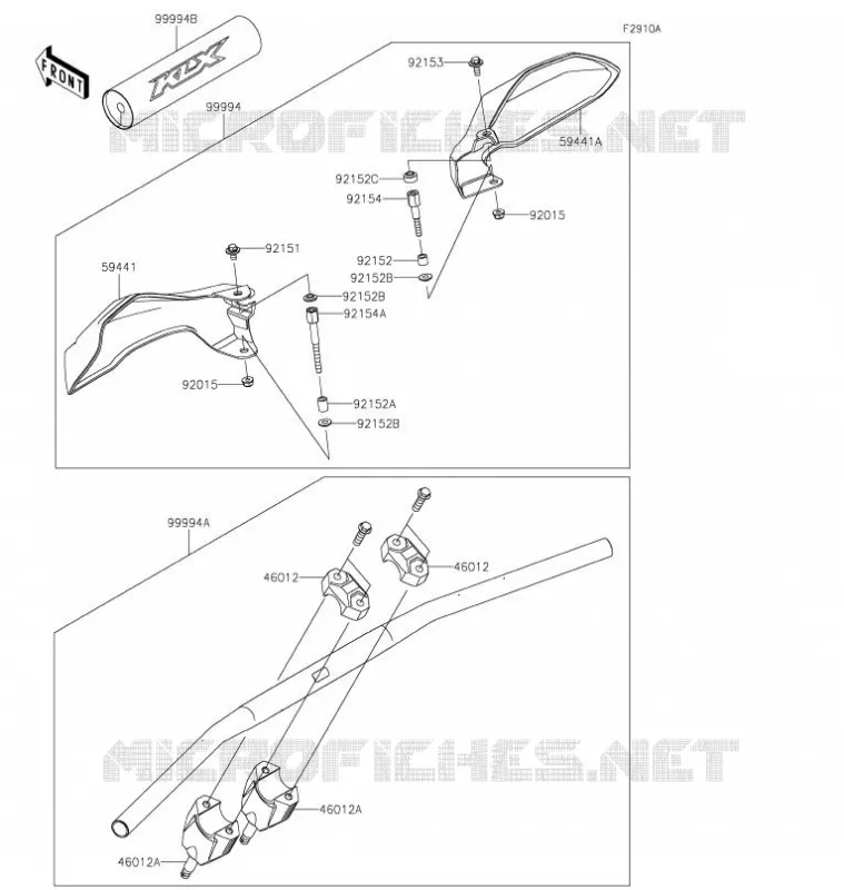 ACCESSOIRE(Handle) Kawasaki TOUT-TERRAIN 230 2021 KLX230R  KLX230EMFNN