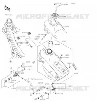 RESERVOIR CARBURANT pour Kawasaki KLX450R 2021