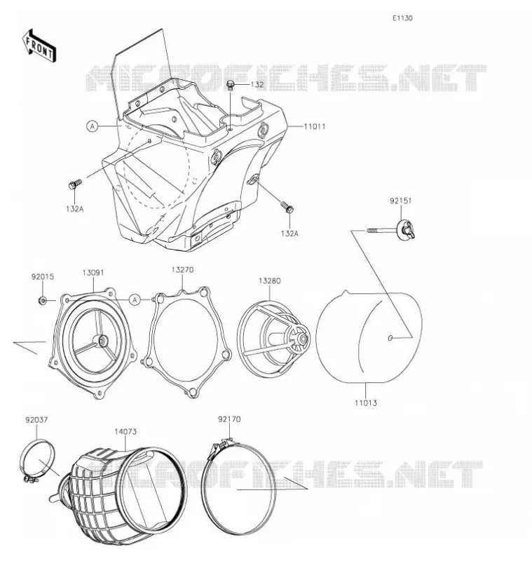 FILTRE A AIR Kawasaki TOUT-TERRAIN 85 2021 KX85-II  KX85DMFNN