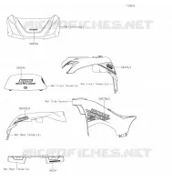 AUTOCOLLANT(WHITE) pour Kawasaki BRUTE FORCE 750 4X4I EPS 2022