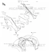 CACHE LAT&Eacute;RAL pour Kawasaki BRUTE FORCE 750 4X4I EPS 2022
