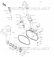COUVERCLE CONVERTISSEUR pour Kawasaki BRUTE FORCE 750 4X4I EPS 2022