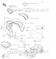 ETIQUETTES pour Kawasaki BRUTE FORCE 750 4X4I EPS 2022