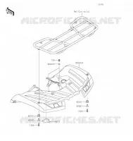 GARDE BOUE ARRI&Egrave;RE pour Kawasaki BRUTE FORCE 750 4X4I EPS 2022