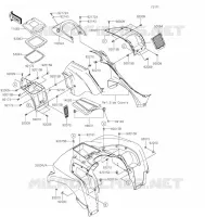 GARDE BOUE AVANT pour Kawasaki BRUTE FORCE 750 4X4I EPS 2022