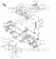 PIECE DE CADRE (COUVERTURE) pour Kawasaki BRUTE FORCE 750 4X4I EPS 2022