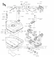 RESERVOIR CARBURANT pour Kawasaki BRUTE FORCE 750 4X4I EPS 2022