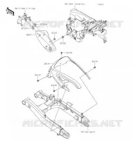 CACHE LAT&Eacute;RAL/GARDE CHAINE pour Kawasaki VULCAN S 2022