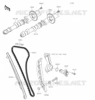 ARBRE A CAME/TENDEUR pour Kawasaki Z650RS 2022