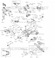 CACHE LAT&Eacute;RAL/GARDE CHAINE pour Kawasaki Z650RS 2022