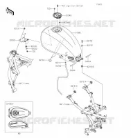 RESERVOIR CARBURANT pour Kawasaki Z650RS 2022