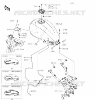 RESERVOIR CARBURANT pour Kawasaki Z650RS 2022
