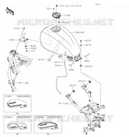 RESERVOIR CARBURANT pour Kawasaki Z650RS 2022