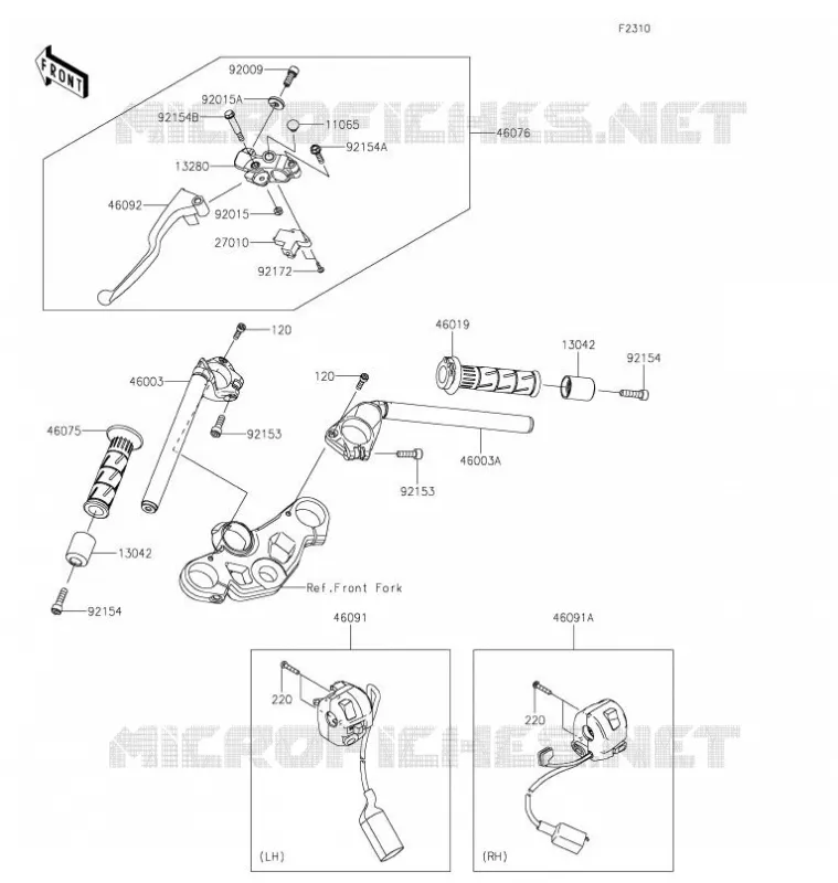 GUIDON Kawasaki MOTOS 400 2021 NINJA 400  EX400GMFAL