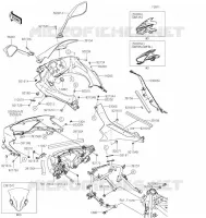CARENAGE pour Kawasaki NINJA 400 2021