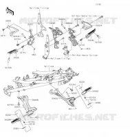 REPOSE PIED pour Kawasaki NINJA 400 2021