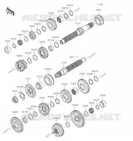 TRANSMISSION pour Kawasaki NINJA 400 2021