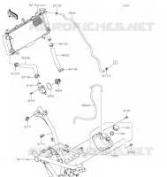 TUYAU D'EAU pour Kawasaki NINJA 650 2022