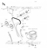 ARBRE A CAME/TENDEUR pour Kawasaki KLR650 2022