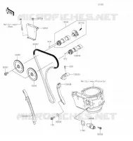 ARBRE A CAME/TENDEUR pour Kawasaki KLR650 2022
