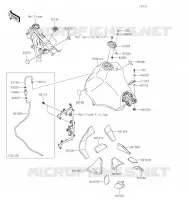 RESERVOIR CARBURANT pour Kawasaki KLR650 2022
