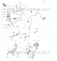 MAITRE CYLINDRE AV pour Kawasaki KLR650 TRAVELER 2022