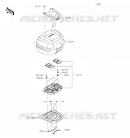 TOP CASE pour Kawasaki KLR650 TRAVELER 2022