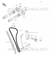 ARBRE A CAMES / TENDEUR pour Kawasaki VERSYS 650 2022