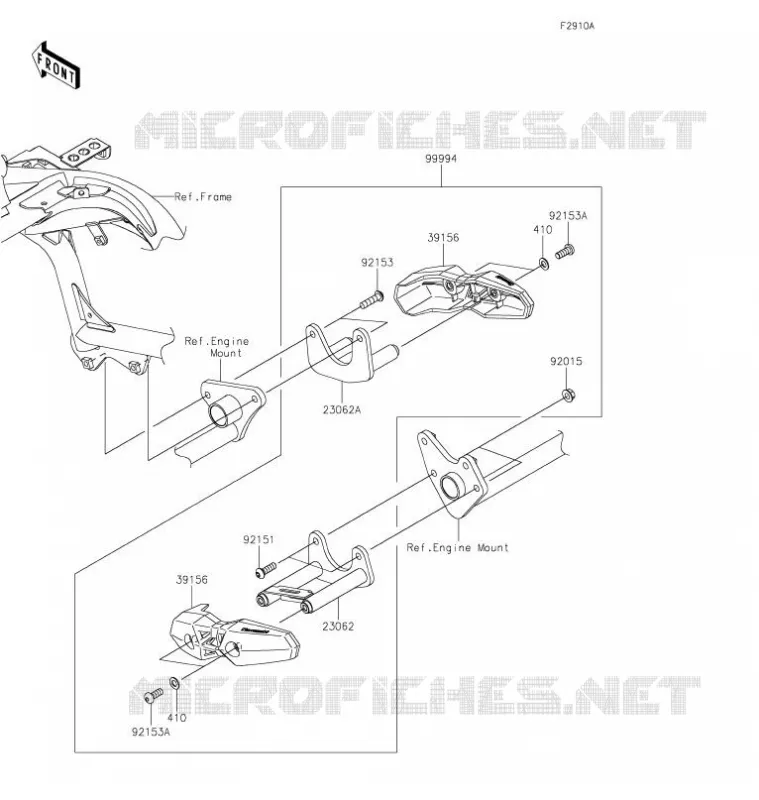 ACCESSOIRE(Engine Guard) Kawasaki MOTOS 650 2022 VERSYS 650  KLE650HNFAN