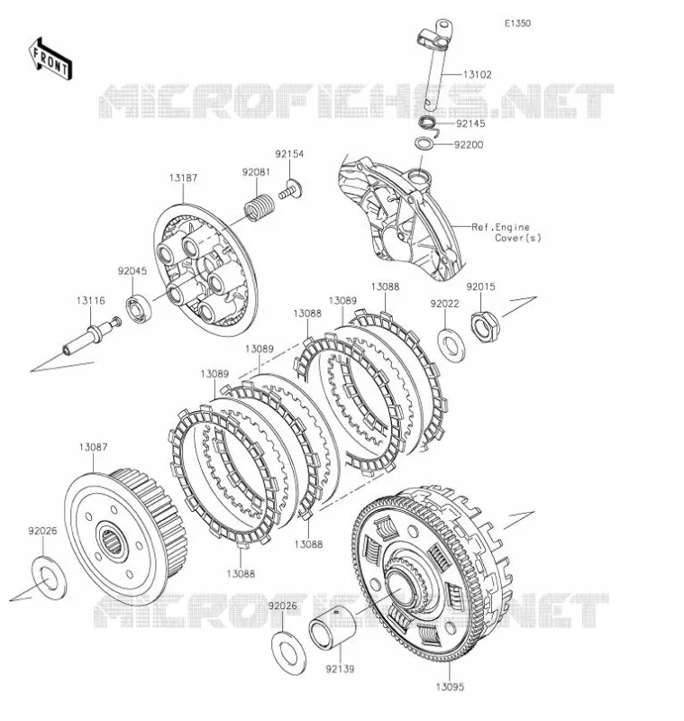 EMBRAYAGE Kawasaki MOTOS 650 2022 VERSYS 650  KLE650HNFAN