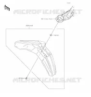 GARDE BOUE AVANT pour Kawasaki KLX300SM 2022