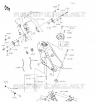 RESERVOIR CARBURANT pour Kawasaki KLX300SM 2022