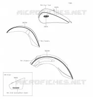 AUTOCOLLANT pour Kawasaki VULCAN 900 CLASSIC 2022