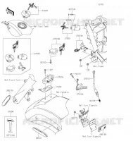 CONTACTEUR SERRURE/R&Eacute;FLECTEUR pour Kawasaki VULCAN 900 CLASSIC 2022