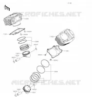 CYLINDRE/PISTON pour Kawasaki VULCAN 900 CLASSIC 2022